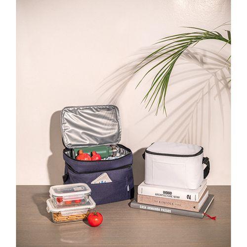 CANCUN. Sac thermique en polyester recyclé 600D avec sangle réglable