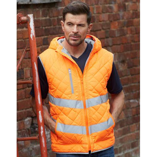 Fluo Kensington Hooded Gilet