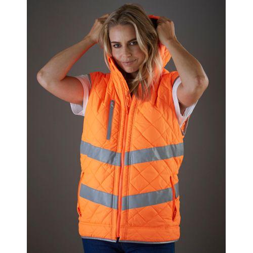 Fluo Kensington Hooded Gilet