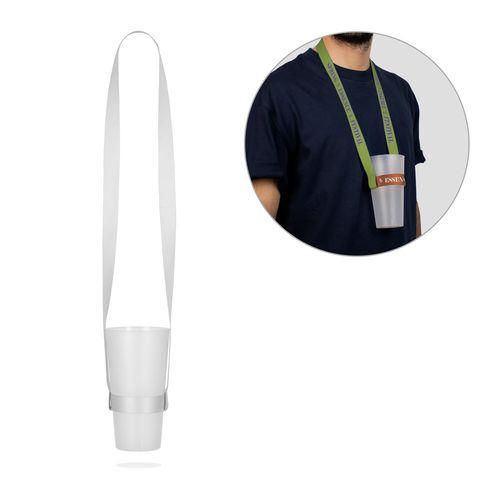 SHEFFIELD. Lanyard and cup holder for sublimation in polyester
