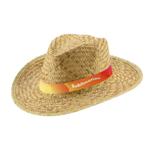 JEAN RIB. Chapeau de paille naturel