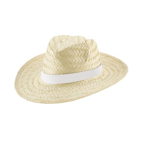 EDWARD RIB. Chapeau de paille naturel