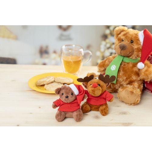 Porte-clés renne de Noël en peluche Julren