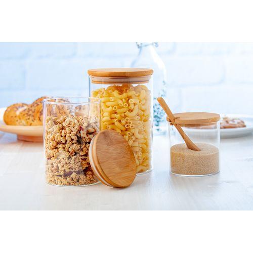 Momomi glass storage jar