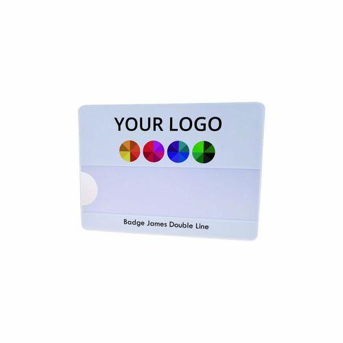 Name Badge James double, Needle, Print in full color