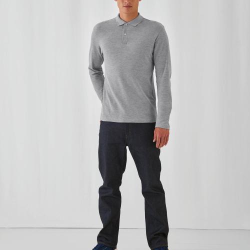 ID.001 Men's long-sleeved polo shirt