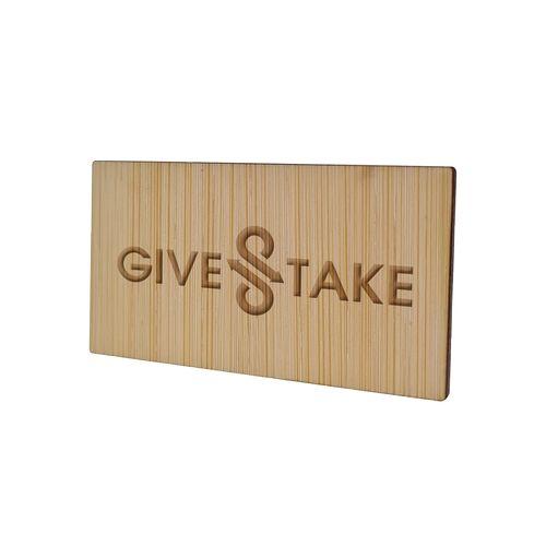 Badge Bamboo Rectangular