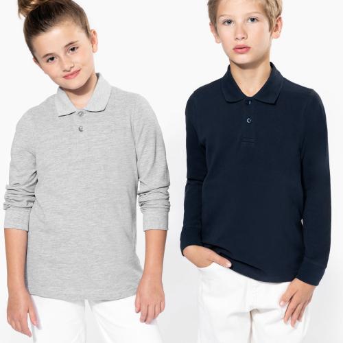 Polo manches longues enfant