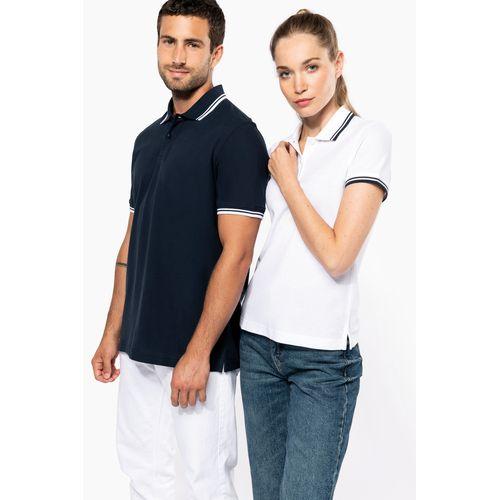 Polo femme manches courtes à rayures