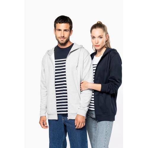 Unisex full zip hoodie