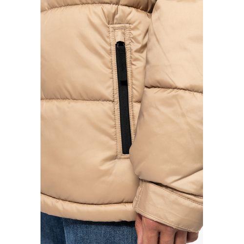 Unisex bi-tone padded jacket with hood