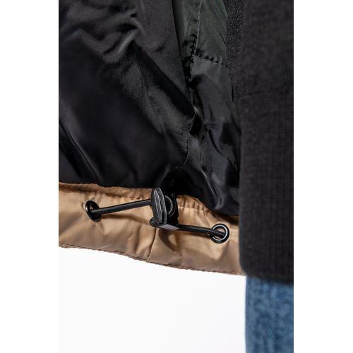Unisex bi-tone padded jacket with hood