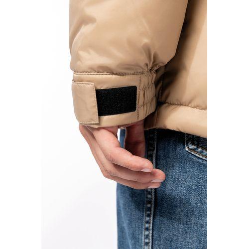 Unisex bi-tone padded jacket with hood