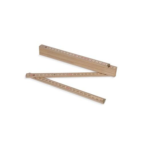 Règle pliante en bois 2m premium, naturel