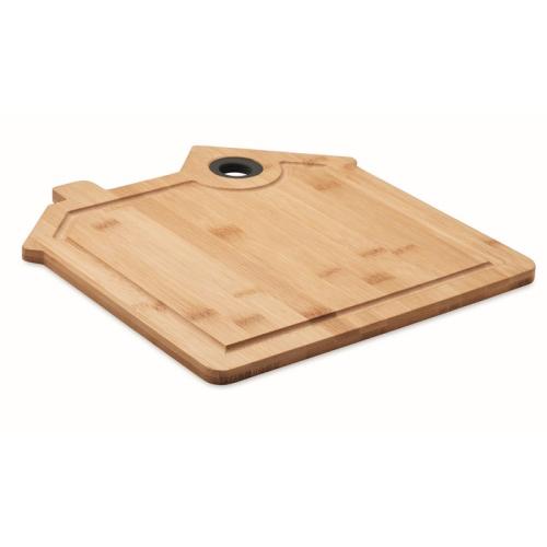 Bamboo house cutting board     MO6859-40