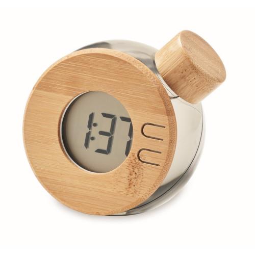 Horloge LCD en bambou MO6865 27 DROPPY LUX MO6865 Empreinte.be