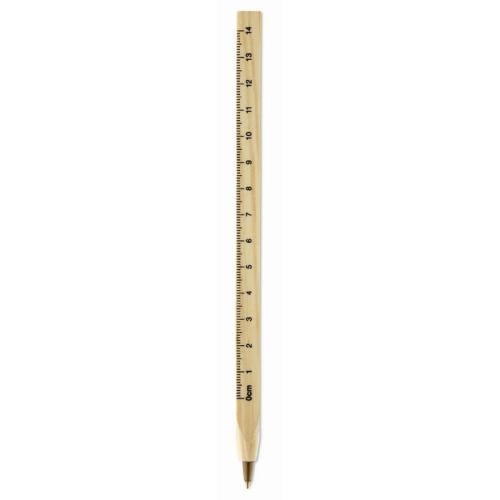 Stylo bille - règle en bois    MO8200-40