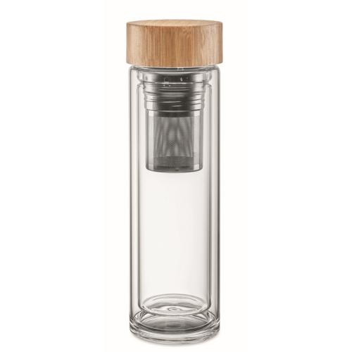 Double wall glass bottle 400ml MO9420-22