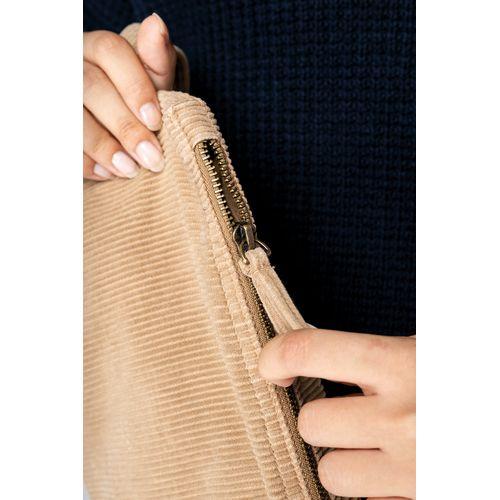 Eco-friendly corduroy pouch