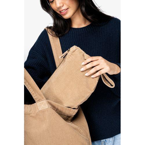 Eco-friendly corduroy pouch