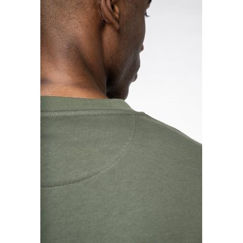 Sweat-shirt écoresponsable à col rond à épaules tombantes molleton gratté unisexe