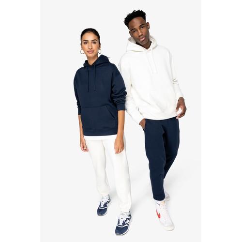Sweat-shirt écoresponsable à capuche à épaules tombantes molleton gratté unisexe