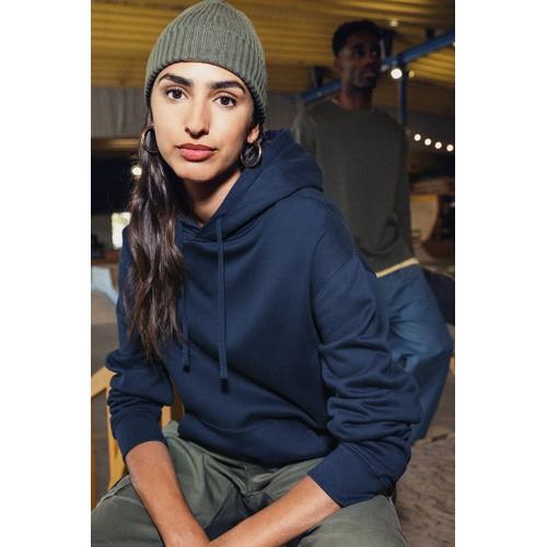 Sweat-shirt écoresponsable à capuche à épaules tombantes molleton gratté unisexe