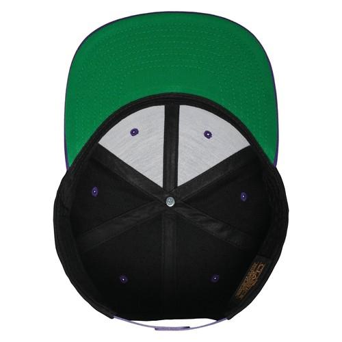 Classic two-tone snapback cap