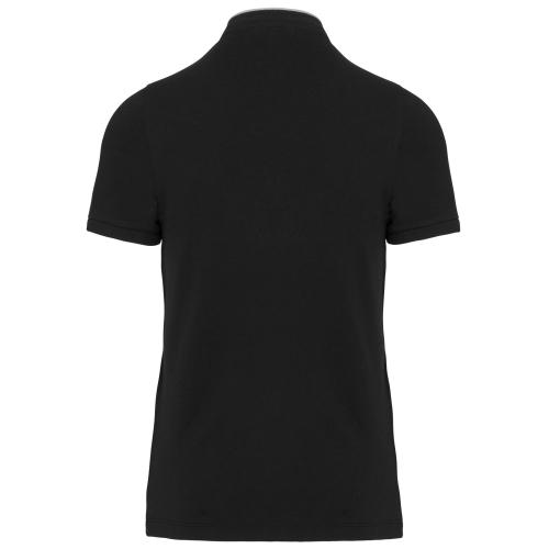 Men's short-sleeved polo shirt with Mandarin collar