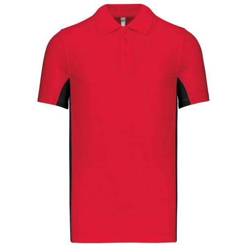 Flag > Short-sleeved two-tone polo shirt