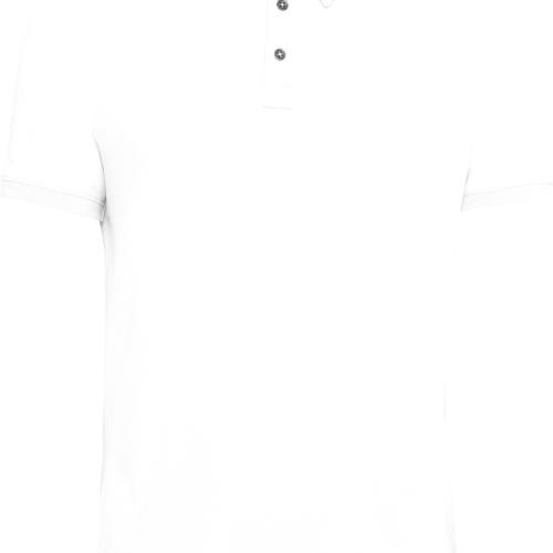 Men's short sleeved jersey polo shirt