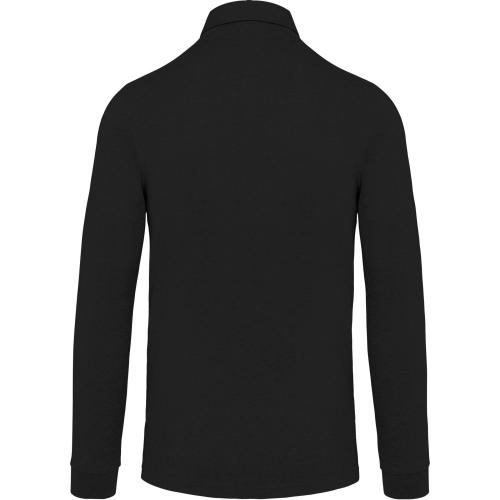 Men's long sleeved jersey polo shirt