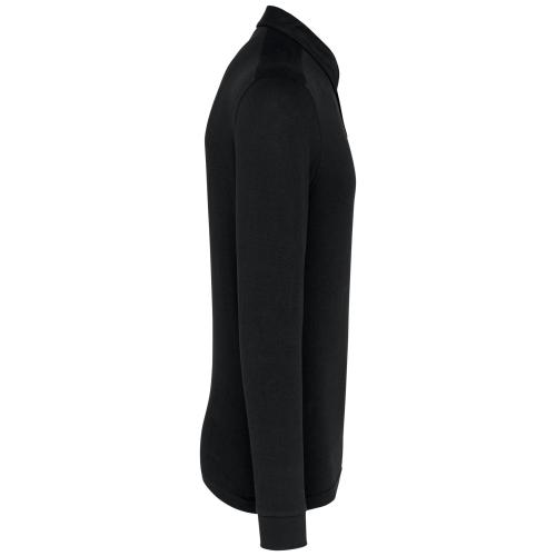 Men's long sleeved jersey polo shirt