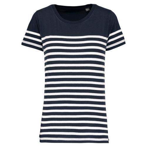 Ladies Organic crew neck sailor T-shirt