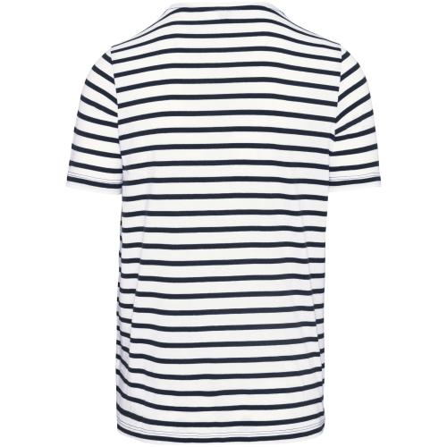 Striped short-sleeved sailor t-shirt with pocket