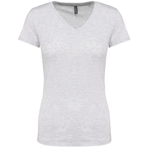T-shirt col V manches courtes femme