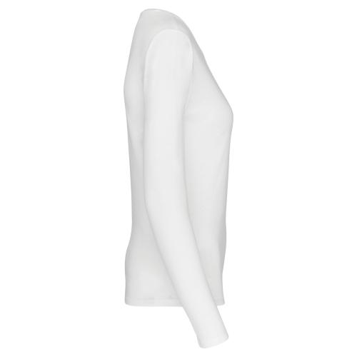 Ladies' long-sleeved crew neck T-shirt
