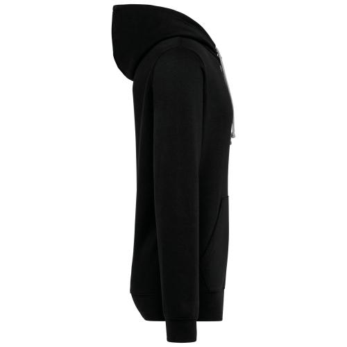 Unisex contrast patterned hooded sweatshirt