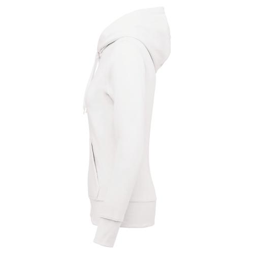 Ladies' eco-friendly zip-through hoodie
