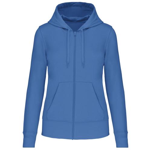 Sweat-shirt écoresponsable zippé à capuche femme