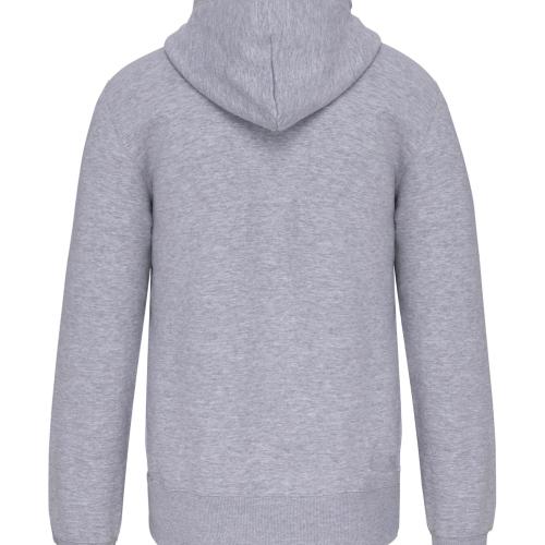 Full zip hooded sweatshirt