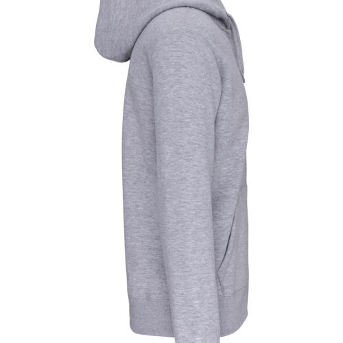 Full zip hooded sweatshirt