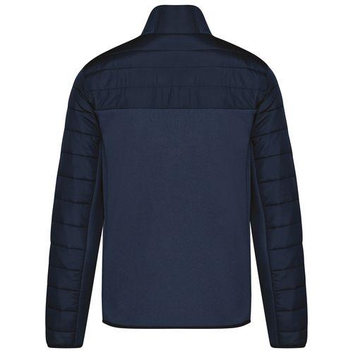 Men's bi-material padded jacket