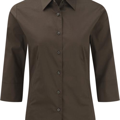 Ladies' 3/4 Sleeved Fitted Shirt