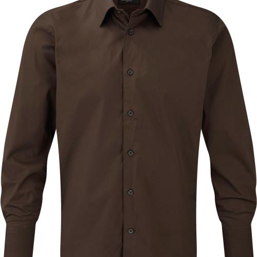 Men's Long-Sleeved Fitted Shirt