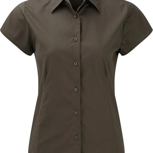 Ladies' Short-Sleeved Fitted Shirt