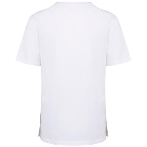 Unisex short-sleeved polycotton tunic