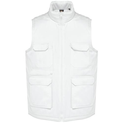 Gilet polycoton multipoches rembourré unisexe