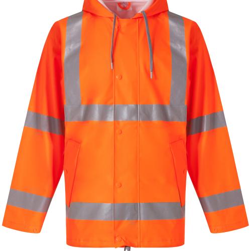 Hi-Vis Soft Flex Breathable Rain Jacket 