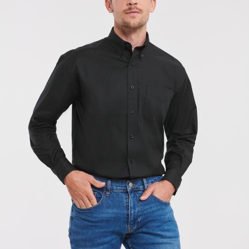 Men's Long-Sleeved Oxford Shirt